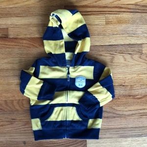 carter’s | rugby striped hoodie | size 9 months